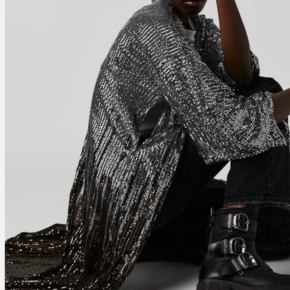 FREE PEOPLE Sequin Fringe Women's Jacket